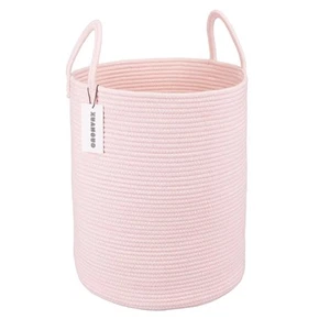 XUANGUO Cotton Rope Laundry Basket Hamper for Girls Kids Baby Nursery Hamper ... - Picture 1 of 7