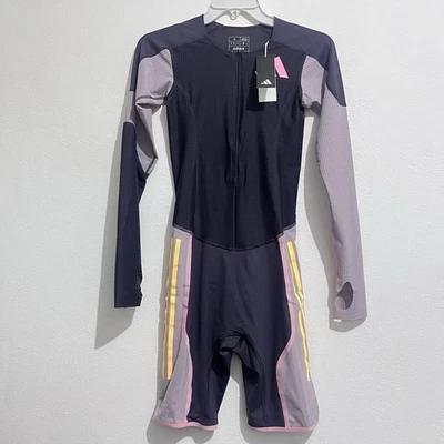 Adidas Pro Elite Team long-sleeve speedsuit IN1130 Size Small Aurora Black - Image 1 of 4