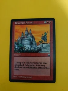 Relentless Assault. Portal Second Age Sorcery MTG Karte. - Bild 1 von 8