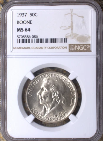 1937 Boone half dollar Cover