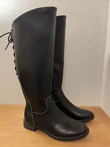 Botas de montar de encaje ajustables EUROSOFT by SOFFT Wenda talla 6 1/2 negras NUEVAS S8 - Imagen 1 de 6