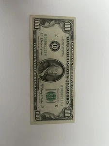 1963 A $100 Dollar Bill Federal Reserve Rare Serial# B08082115A - Picture 1 of 3