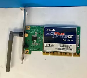 D-Link AirPlus XtremeG DWL-G520 Desktop PCI Wireless Adapter KA22003070025-1 ~ - Picture 1 of 6
