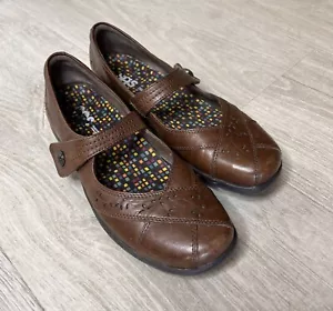 Chaussures SAS femme pointure 8,5 N cuir marron Rockport Mary Janes design perforé USA - Photo 1/15