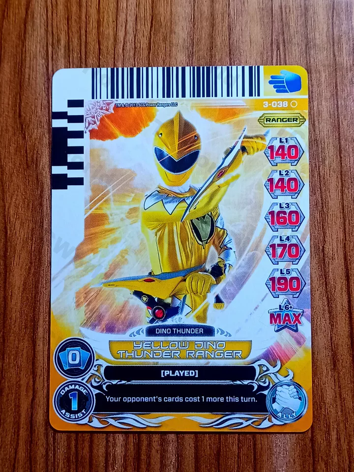 Power Rangers Universe of Hope 3-038 Yellow Dino Thunder Ranger - Image 1 of 1