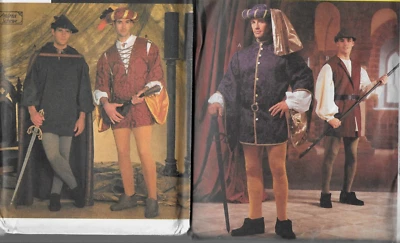 Men's Costumes Pattern 2248 or 7761 Renaissance Medieval Robin Hood U PICK~UNCUT - Image 1 of 2