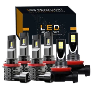 For 2007-2018 Nissan Altima LED Headlight Hi/Low Kit+Fog light bulbs combo 6000K - Foto 1 di 12