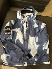 Used  SUPREME X THE NORTH FACE BLEACHED DENIM PRINT MOUNTAIN JACKET - XL