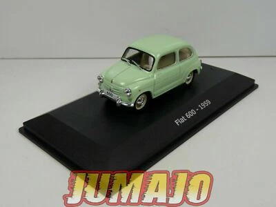 HAC8 1/43 NOREV Hachettes GRECE : FIAT 600 1959 verte