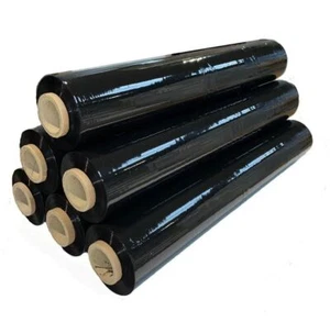 1 a 360 ROLLOS DE NEGRO FUERTE PALET ENVOLVENTE RETRÁCTIL 25Mu 500mm x 250m - Imagen 1 de 2
