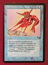 Magic The Gathering LEGENDS BOOMERANG single blue card MTG
