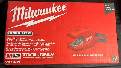 Milwaukee 2479-20 M12 Brushless 1-1/4"-2" Copper Tubing Cutter (Tool Only)  - Image 1 of 2