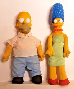 Simpsons Marge & Homer Plushies 1990 Burger King Vintage - Pre-Owned - Bild 1 von 8