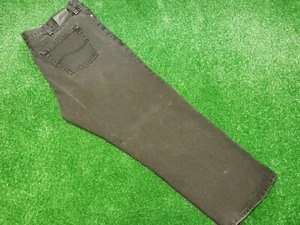 Vintage Lee Black Denim Men's Jeans Size 42 x 29 Relaxed Fit Straight Leg - Picture 1 of 4