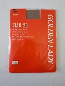 GOLDEN LADY COLLANT CIAO 20 DEN TAILLE 1 COULEUR DAINO - Picture 1 of 2