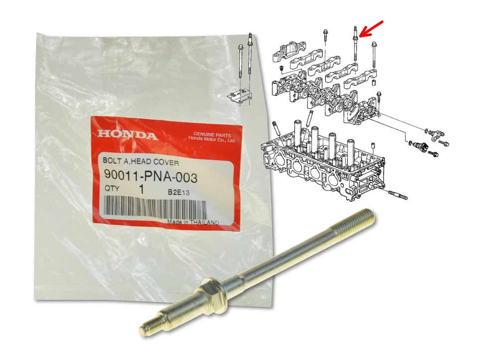 Parafuso de tampa de balancim 90011-PNA-003 OE para Honda Accord 2.0 2.4 Civic 2.0 Cr-v 2.0 - Imagem 1 de 1