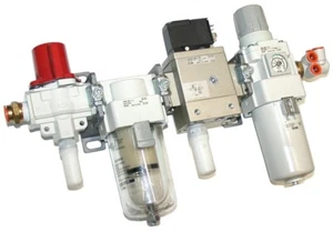 SMC AW40-N04E-2Z-B 1/2" NPT Air Regulator, Separator Shut-off Soft Start - Picture 1 of 2