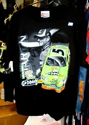 VINTAGE 2010 CHASE #5 GODADDY.COM BLACK TEE SHIRT HENDRICK MARK MARTIN LARGE NWT - Image 1 of 2