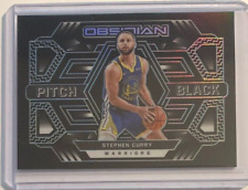 2021-22 Panini Obsidian Stephen Curry Pitch Black Insert /99 #30 Warriors