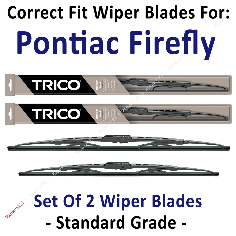 Paquete de 2 escobillas limpiaparabrisas estándar - aptas para Pontiac Firefly 1994 - 30200/180 Foto 1 de 1