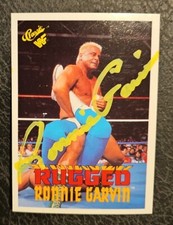 1990 Classic WWF #36 Rugged Ronnie Garvin  Autographed Wrestling Card COA PROOF