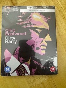 DIRTY HARRY UK 4K UHD + BLU RAY STEELBOOK BRAND NEW AND SEALED - Picture 1 of 3