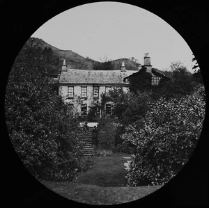 Magic Lantern Slide RYDAL MOUNT LADE RESIDENCIA DE WORDSWORTH FOTO C1890 - Imagen 1 de 2