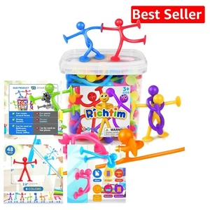 Vibrant Suction Cup Fidget Toys - 48 Pack for Autistic Kids & Sensory Play - Picture 1 of 9