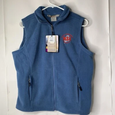 Chaleco polar 10.000 pies sobre el nivel del mar para mujer azul cuello falso bolsillos con cremallera M nuevo Foto 1 de 4