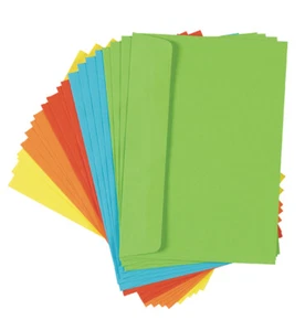 100 (5x 20) farbige Briefumschläge Din C6 bunte Kuvert - Bild 1 von 1
