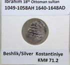 Ottoman Empire 1049AH Beshlik Silver Ibrahim 1049-1058AH/1640-1648AD KM#71.2 R!