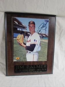 Jim Palmer handsigniertes 8x10 Foto in 12x15 Wandrelief Orioles CAS original - Bild 1 von 4