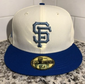 San Francisco Giants New Era 59FIFTY MLB Cream 60th Anniversary Fitted Hat 7 1/8 - Picture 1 of 5