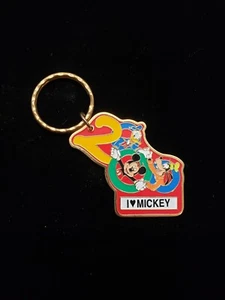 Walt Disney World 2000 I Love Mickey keychain Celebrate the Future Hand in Hand - Picture 1 of 4