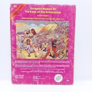 VINTAGE TSR DUNGEONS AND DRAGONS B2 MODULE THE KEEP ON THE BORDERLANDS 1980 - Picture 1 of 3
