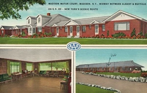 Madison Motor Court Madison NY New York Hotel Motel Postkarte - Bild 1 von 1