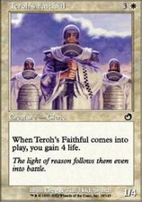 4x Teroh's Faithful MTG Torment NM Magic Regular