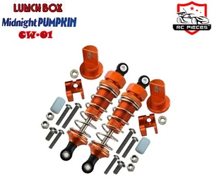 TAMIYA RC CW-01 LUNCH BOX MID NIGHT PUMPKIN CNC ALLOY FRONT SHOCKS GPM UPGRADE - Picture 1 of 2