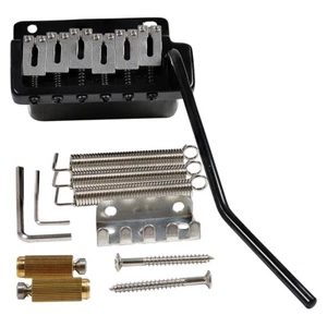 Wilkinson WVP2-SB Black 54mm Steel Saddles Block Tremolo Bridge For Strat Guitar - Picture 1 of 6