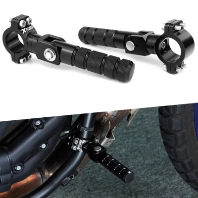 1 par de estriberas ajustables marco barra estriberas aptas para Suzuki SV 650 1999-2024 Foto 1 de 4