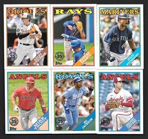 2023 Topps Series 1  - 1988 Topps Baseball  U Pick your Player Fill your set -