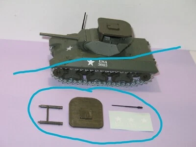 Solido Originale,Tetto Schermato + Adesivi Decal per Serbatoio M10 Destroyer USA - Immagine 1 di 4