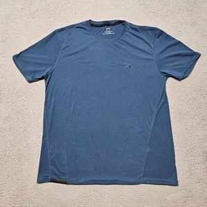 Oakley T Shirt Mens XXL Blue Performance Short Sleeve 2XL - Picture 1 of 18