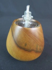 Vintage Hawaiian Handmade Wooden Oil Candle Lamp Artist Signed S. Doughtie - Picture 1 of 7