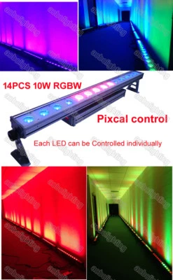 ip65 outdoor led wall washer bar lights 14x10W RGBW Pixel Linear LED Wall Washer - Image 1 of 4