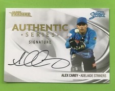 2023/24 CRICKET TRADERS WHITE AUTHENTIC SERIES SIGNATURE ALEX CAREY 40/83