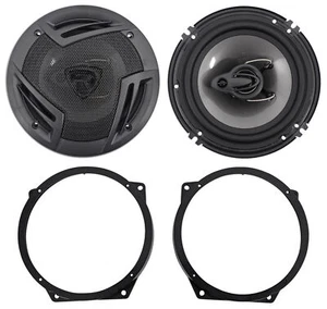Rockville 6.5" Front Factory Speaker Replacement +Adapters For 02-08 Mini Cooper - Picture 1 of 9