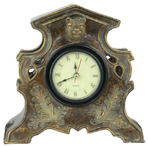 Clock Bear Forest table shelf fireplace mantel desk NEW - Image 1 of 1