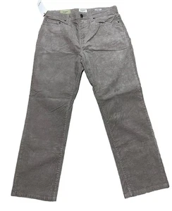 Neu mit Etikett Goodfellow & Co Herren grau gerade Passform Cord 5-Pocket Hose Baumwolle - Bild 1 von 8