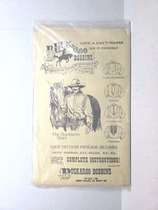 BUCKAROO BOBBINS Authentic Vintage Western Clothing Patterns Adult Shirts XS-XL  - Bild 1 von 7